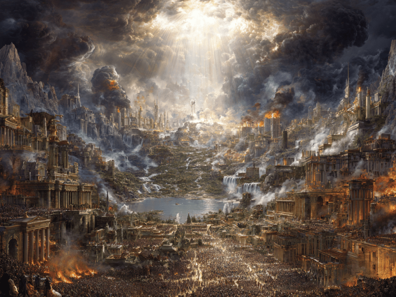 混沌は海から来る。呑み込む力として来る。そして帝国となって現れる。多頭の怪物として世代に継承される。サタンは悪を文化として受け渡し、虐げ・嘘・偶像を“当たり前”にする。だが主は王である。昔から王である。主は海を裂き、怪物の頭々を砕き、混沌を食物に変える。昼も夜も主のもの。太陽も季節も主の秩序の中にある。だから私は恐れに王冠を渡さない。主の道を喜び走れ。混沌は王になれない。