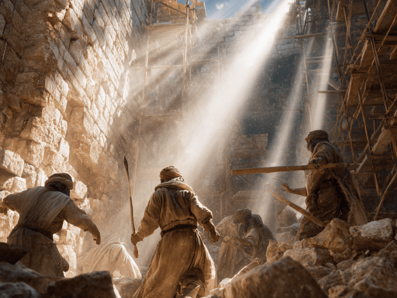 # # ネヘミヤ記第3章（城壁再建の配置図、名と役割、そして“持ち場”の聖さ）