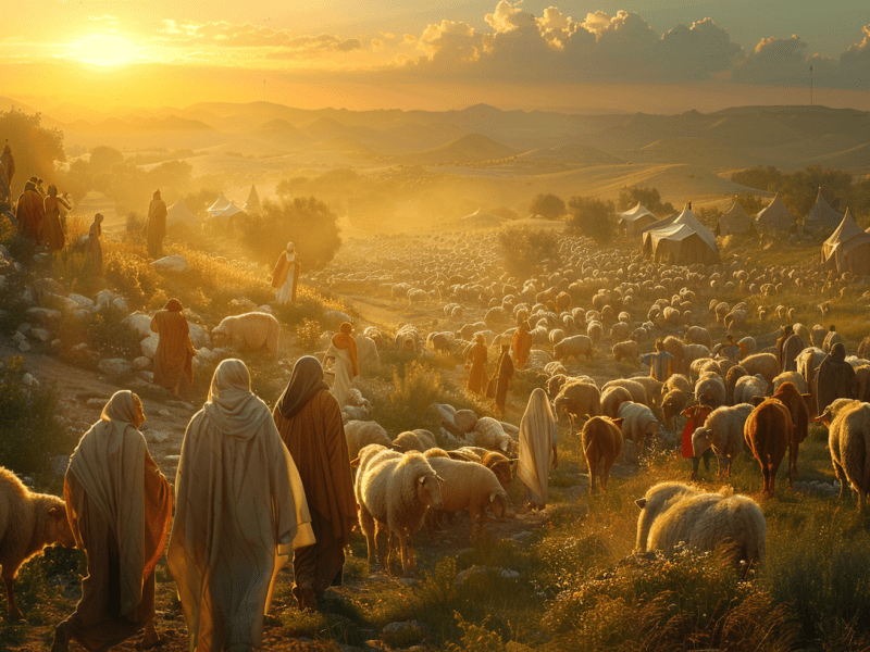 # # ヨブ記第1章（義人への試練、天上の評議、そして一日にして奪われる）